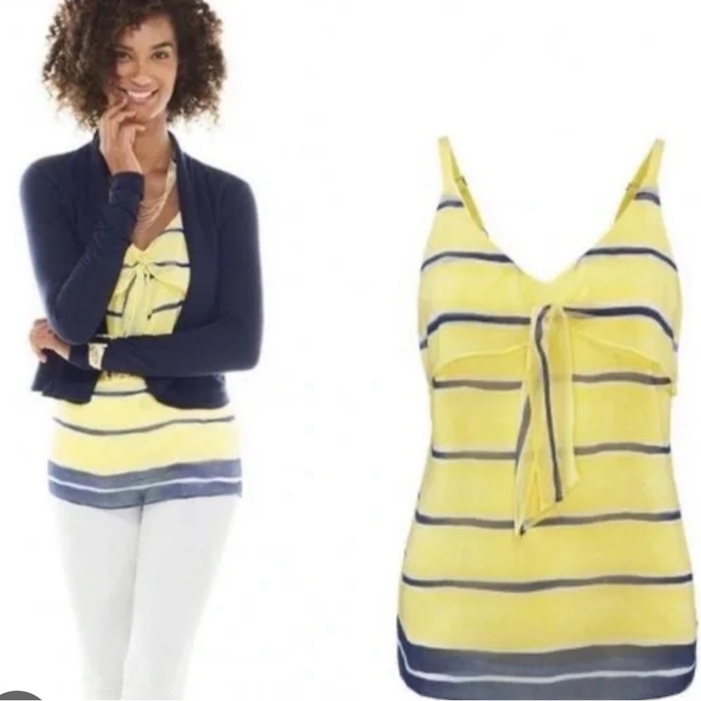 CAbi Rivera Lights Knot Cami